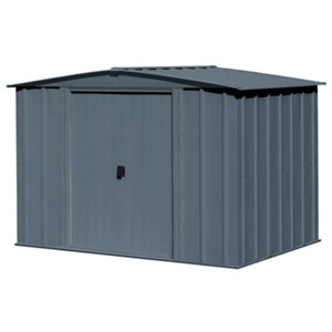 Abri de stockage en métal "Arrow" - 4,98 m² - gris
