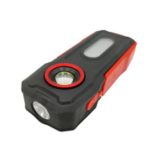 Torche led rechargeable 300 lm avec support rotatif aimanté