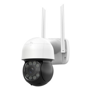 Kit sécurité alarme caméra motorisée 6MP, éclairage LED - détection 80 m