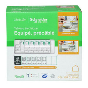 Tableau monté câblé 1 rangée 13 modules