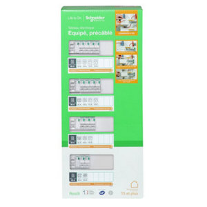 Tableau monté câblé 4 rangées 52 modules T5