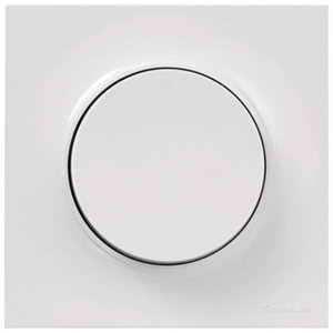 Lot 5 interrupteurs va-et-vient à vis + plaque "Odace Styl" blanc