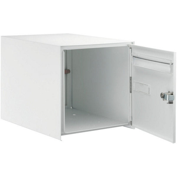 Boîte aux Lettres en Acier Compact E5731 Anti-pluie Blanc - La Poste