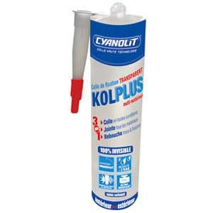 Cartouche de colle transparente multi-matériaux intérieur et extérieur - 290 ml