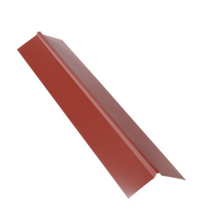 Faitière bi pente rouge modèle S12 acier 100 x 19 cm 