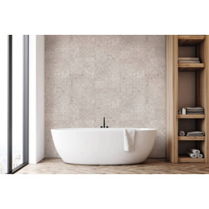 Lambris PVC imitation carreaux de ciment L. 2,60 m x l. 35 cm x Ép. 5 mm