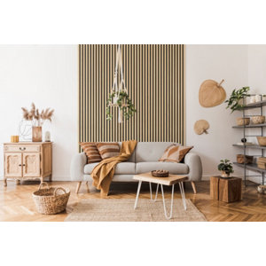 Lambris PVC grand format aspect bois tasseaux mat - 260 CM X 35 CM ÉP. 5 MM - Grosfillex