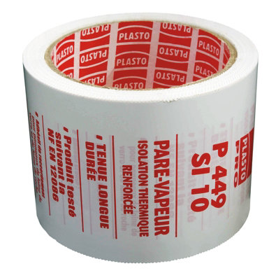 Raccord Adhésif Pour Laine De Verre/roche 66 X 75 Mm