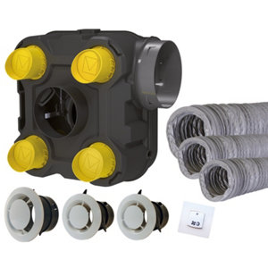 Kit VMC "Styl'air BC". VMC simple flux autoréglable + 3 gaines