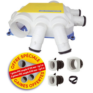 Kit VMC autoréglable VENTILIS  + gaines offertes