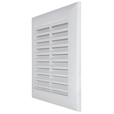 Grille De Ventilation Carrée Avec Moustiquaire Élégance 172 X 172 Mm
