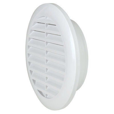 Grille De Ventilation Ronde À Encastrer Avec Moustiquaire Élégance Diamètre 100 Mm