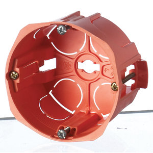 Boîte cloison sèche simple, à fixer sur une cloison creuse, Ø 68 mm Prof. 40 mm