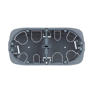 Boîte d'encastrement multimatériaux 2 postes Ø67 x P. 40 mm