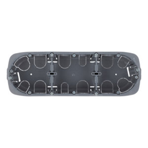 Boîte d'encastrement multimatériaux 3 postes Ø67 x P. 40 mm