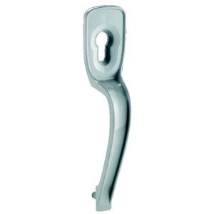 Serrure en applique horizontale à cylindre 30x10 mm pour garage bronze