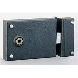 Serrure bec de canne en applique horizontale 110 x 80 mm