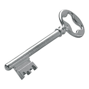 Serrure en applique horizontale pour porte d'entrée droite - 140x80 mm