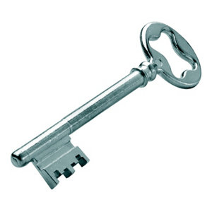 Serrure en applique verticale pour porte d'entrée gauche - 70x110 mm