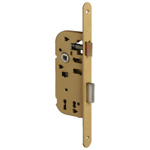 Serrure à encastrer pour porte intérieure axe 40 mm réversible - salle de bain