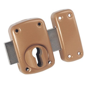 Boîtier de verrou de sûreté pour cylindre profilé époxy bronze