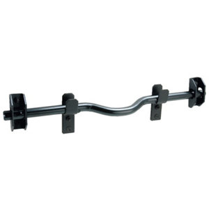 Barre de sécurité en acier zingué pour volet en bois 41 cm noir