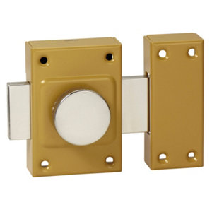 Verrou à bouton pour porte intérieure cylindre 21x30 mm