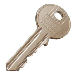 Verrou de sûreté à bouton cylindre - 23x50 mm