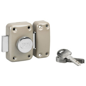 Verrou à bouton de haute sûreté en acier et ABS chromé