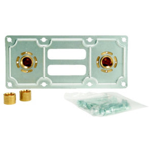 Kit de fixation de robinetterie "Robifix" avec raccord à glissement PER pour tube Ø 12 mm