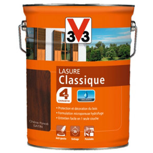 Lasure classique ton chêne foncé 5 L