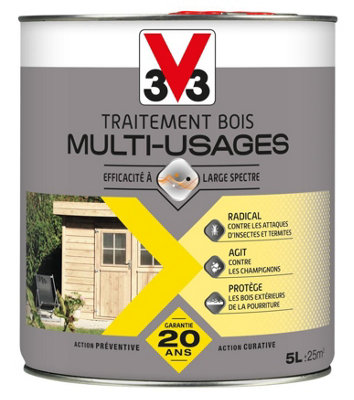 Traitement bois usages incolore V33 - vue 2