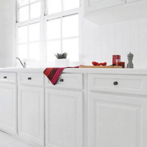 Peinture de rénovation meubles cuisine acrylique satin blanc 0,75 L