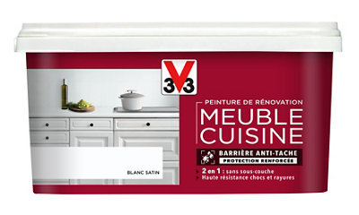 Peinture de rénovation meuble cuisine V33 satin - vue 2