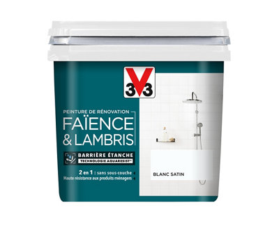 Peinture de rénovation faïence et meuble de salle de bain V33 satin 750ml - vue 2