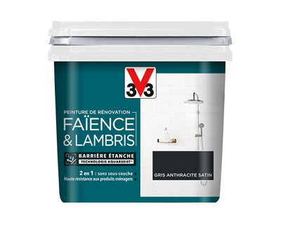 Peinture de rénovation faïence et meuble de salle de bain V33 satin 750ml - vue 2
