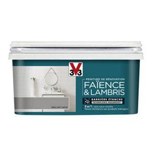 Peinture de rénovation faïence et lambris acrylique satin gris loft 2 L