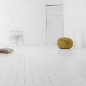 Peinture de rénovation sol et escalier acrylique satin blanc 0,75 L