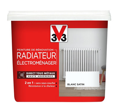 Peinture de rénovation radiateur électroménager V33 satin - vue 3