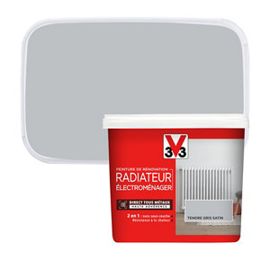 Peinture de rénovation radiateur et électroménager acrylique satin tendre gris 0,75 L
