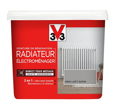 Peinture de rénovation radiateur électroménager V33 loft satin - vue 2