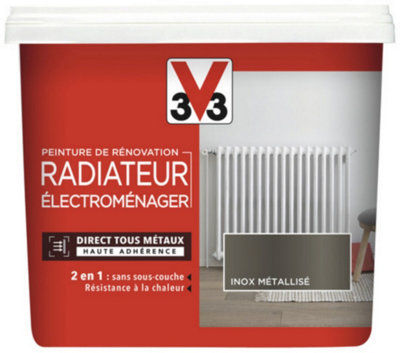 Peinture de rénovation radiateur électroménager V33 inox métallisé - vue 2