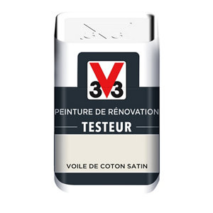 Testeur peinture de rénovation acrylique satin voile de coton 50 ml