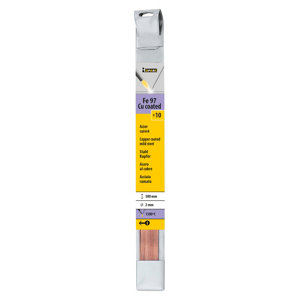 10 baguettes brasage acier cuivré diamètre 2 mm longueur 50 cm