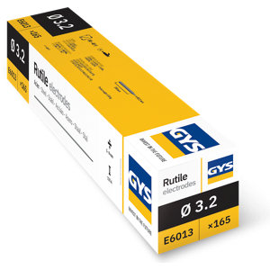 Lot de 165 électrodes enrobées rutile diamètre 3,2 mm