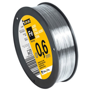 Bobine de fil acier 900g - Diam. 0.6 mm