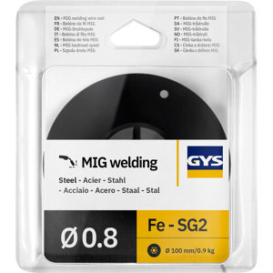 Fil MAG plein acier diamètre 0,8 mm bobine 0,9 kg