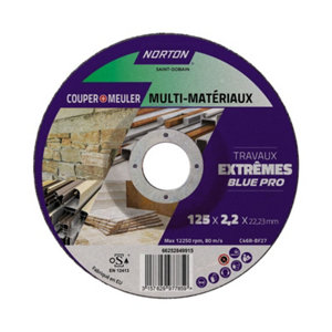 Disque de tronçonnage et d'ébarbage - 125 x 22,23 x 2,2 mm