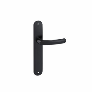 Ensemble de poignée de porte BUDGET EA195 ONYX TB noir entraxe 195 mm