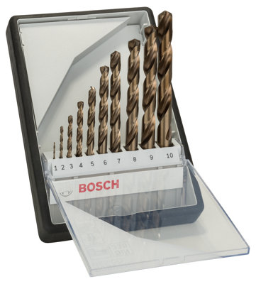 Coffret De 10 Forets À Métaux Robust Line Hss-co, 1-10 Mm